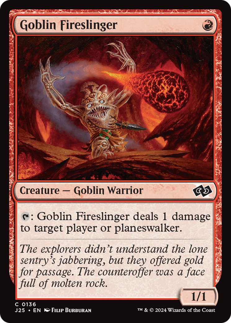 Goblin Fireslinger [Foundations Jumpstart] - Magic: The Gathering - Card Brawlers | Quebec | Canada |
