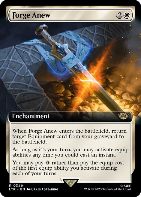 Forge Anew (Extended Art) [The Lord of the Rings: Tales of Middle-Earth] - Magic: The Gathering - Card Brawlers | Quebec | Canada |