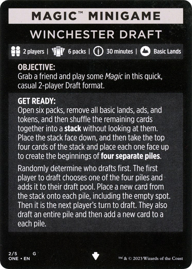 Winchester Draft (Magic Minigame) [Phyrexia: All Will Be One Minigame] - Magic: The Gathering - Card Brawlers | Quebec | Canada |