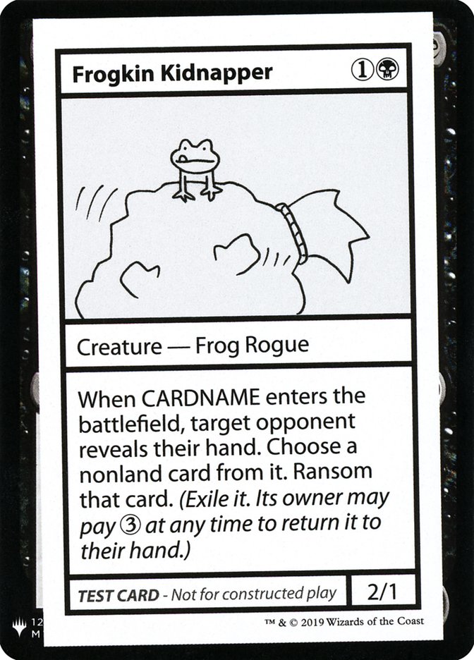 Frogkin Kidnapper [Mystery Booster Playtest Cards] - Magic: The Gathering - Card Brawlers | Quebec | Canada |