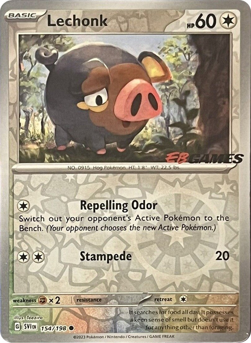 Lechonk (154/198) (EB Games Promo) [Scarlet & Violet: Base Set] - Pokémon - Card Brawlers | Quebec | Canada |