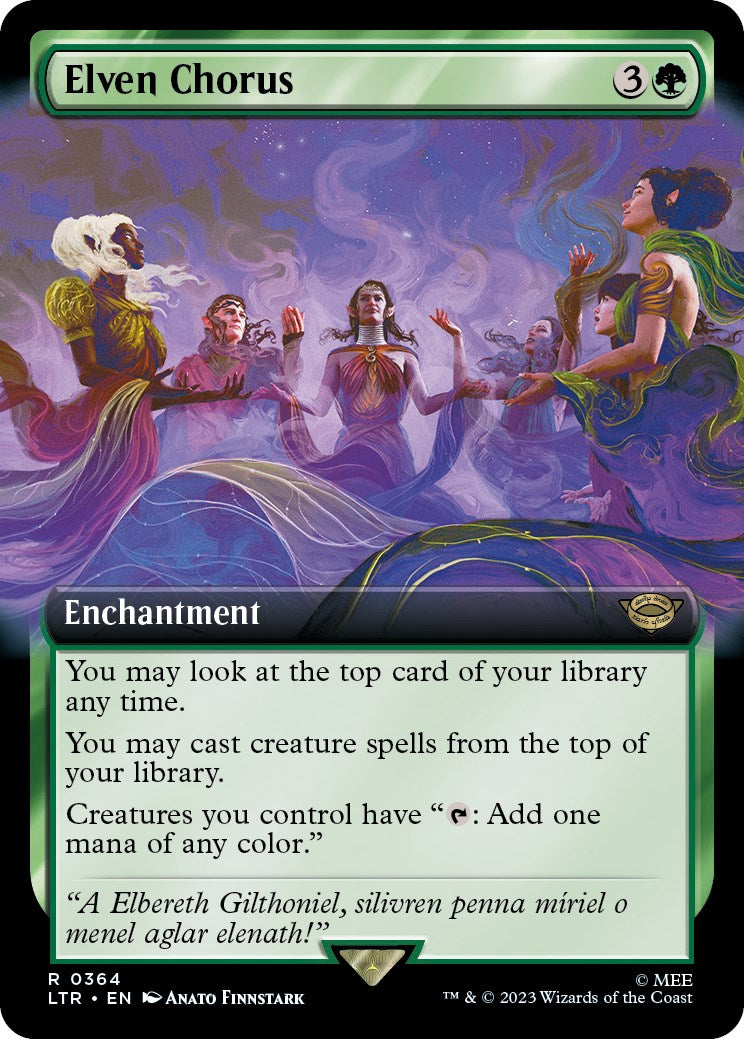 Elven Chorus (Extended Art) [The Lord of the Rings: Tales of Middle-Earth] - Magic: The Gathering - Card Brawlers | Quebec | Canada |