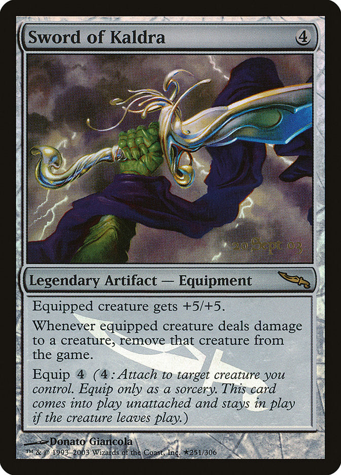 Sword of Kaldra [Mirrodin Promos] - Magic: The Gathering - Card Brawlers | Quebec | Canada |