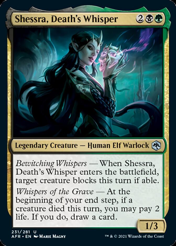Shessra, Death's Whisper [Dungeons & Dragons: Adventures in the Forgotten Realms] - Magic: The Gathering - Card Brawlers | Quebec | Canada |