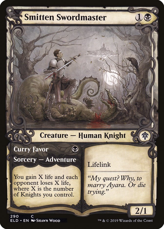 Smitten Swordmaster // Curry Favor (Showcase) [Throne of Eldraine] - Magic: The Gathering - Card Brawlers | Quebec | Canada |