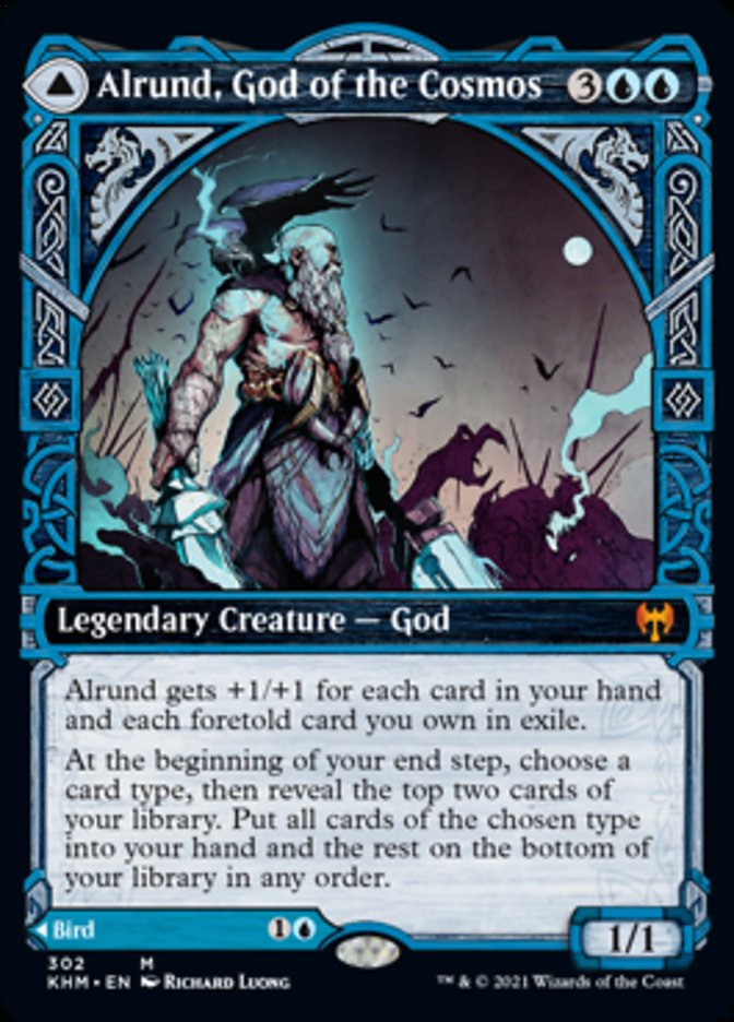 Alrund, God of the Cosmos // Hakka, Whispering Raven (Showcase) [Kaldheim] - Magic: The Gathering - Card Brawlers | Quebec | Canada |