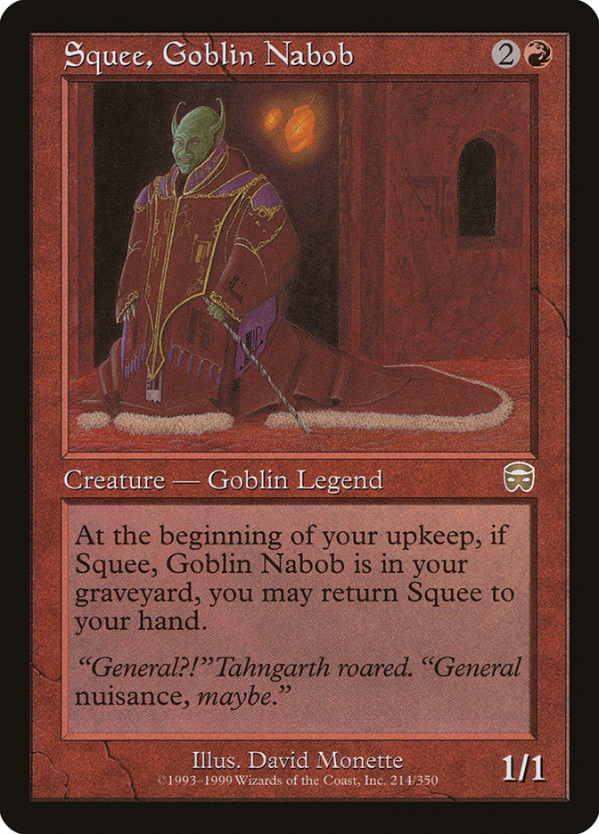 Squee, Goblin Nabob [Mercadian Masques] - Magic: The Gathering - Card Brawlers | Quebec | Canada |