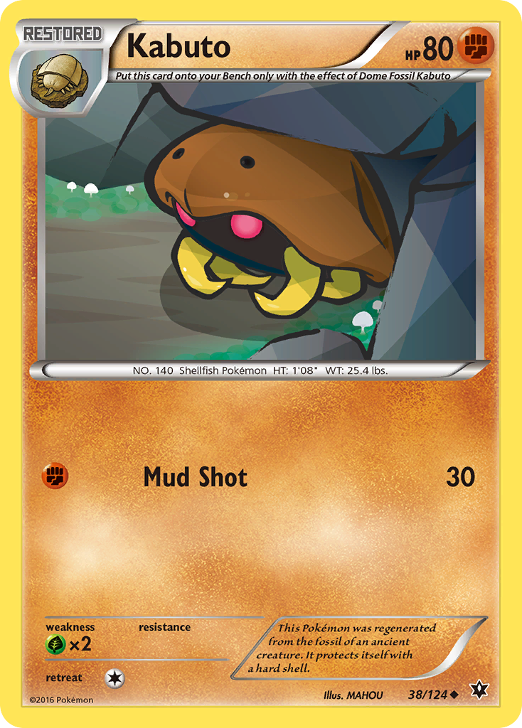 Kabuto (38/124) [XY: Fates Collide] - Pokémon - Card Brawlers | Quebec | Canada |