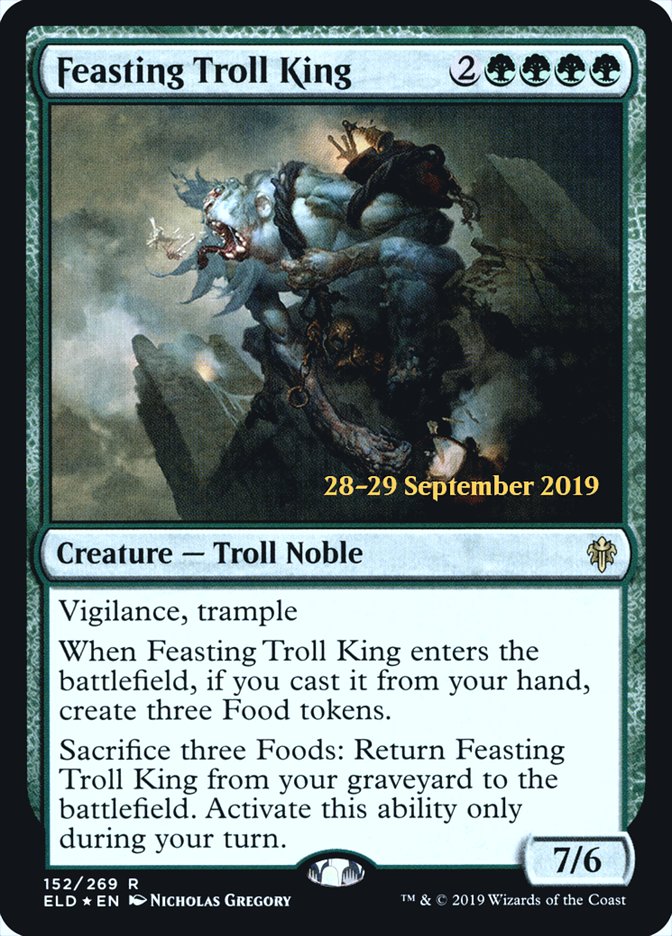 Feasting Troll King [Throne of Eldraine Prerelease Promos] - Magic: The Gathering - Card Brawlers | Quebec | Canada |