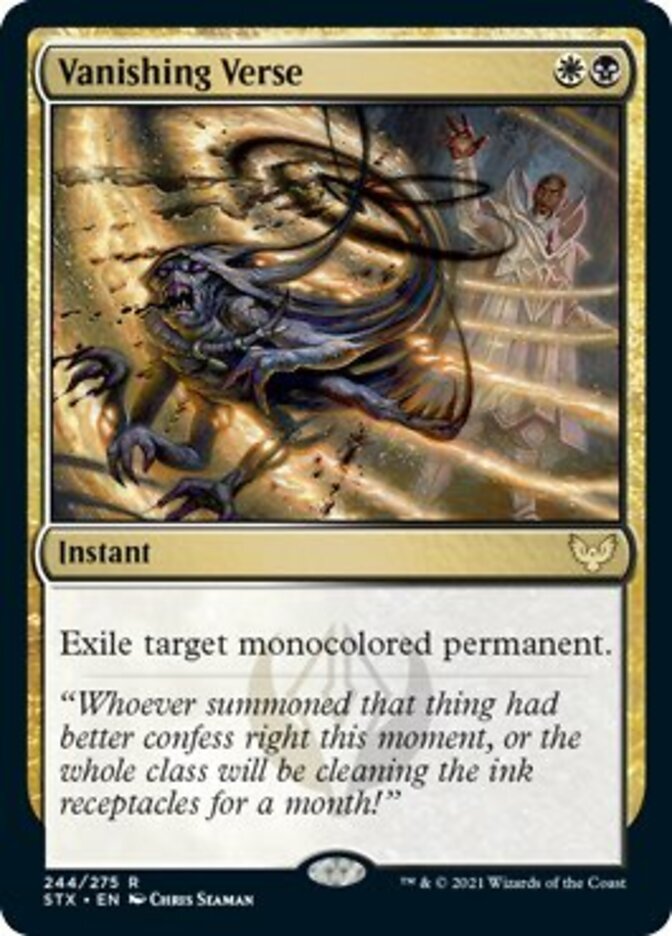 Vanishing Verse [Strixhaven: School of Mages] - Magic: The Gathering - Card Brawlers | Quebec | Canada |