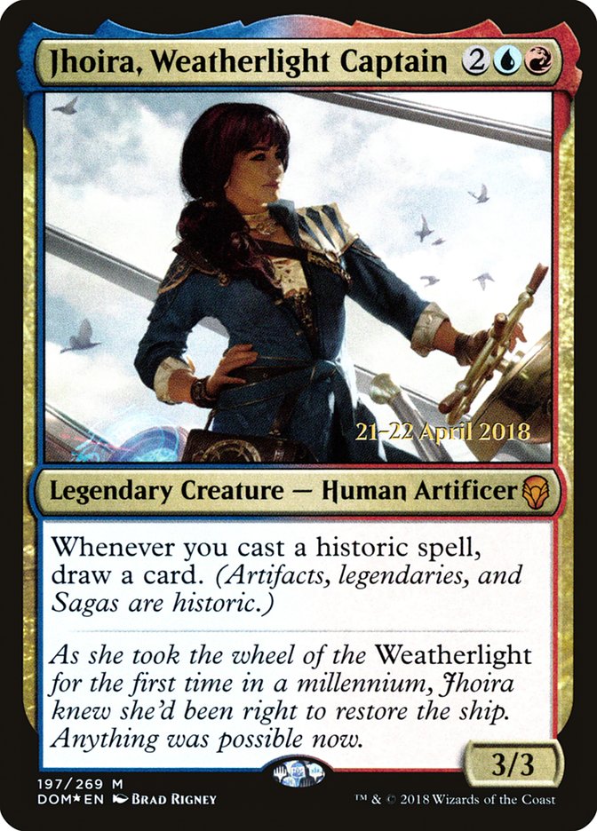 Jhoira, Weatherlight Captain [Dominaria Prerelease Promos] - Magic: The Gathering - Card Brawlers | Quebec | Canada |