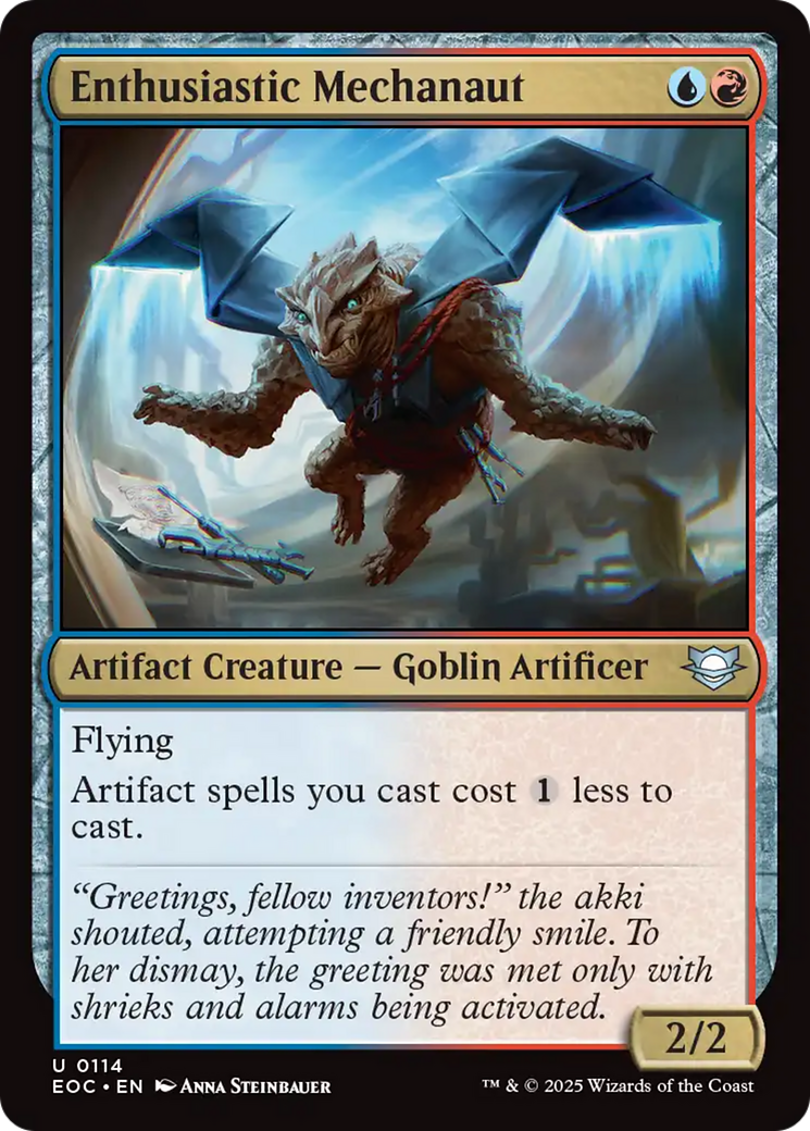 Enthusiastic Mechanaut [Edge of Eternities Commander] - Magic: The Gathering - Card Brawlers | Quebec | Canada |