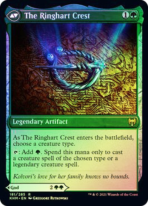 Kolvori, God of Kinship // The Ringhart Crest [Kaldheim Prerelease Promos] - Magic: The Gathering - Card Brawlers | Quebec | Canada |