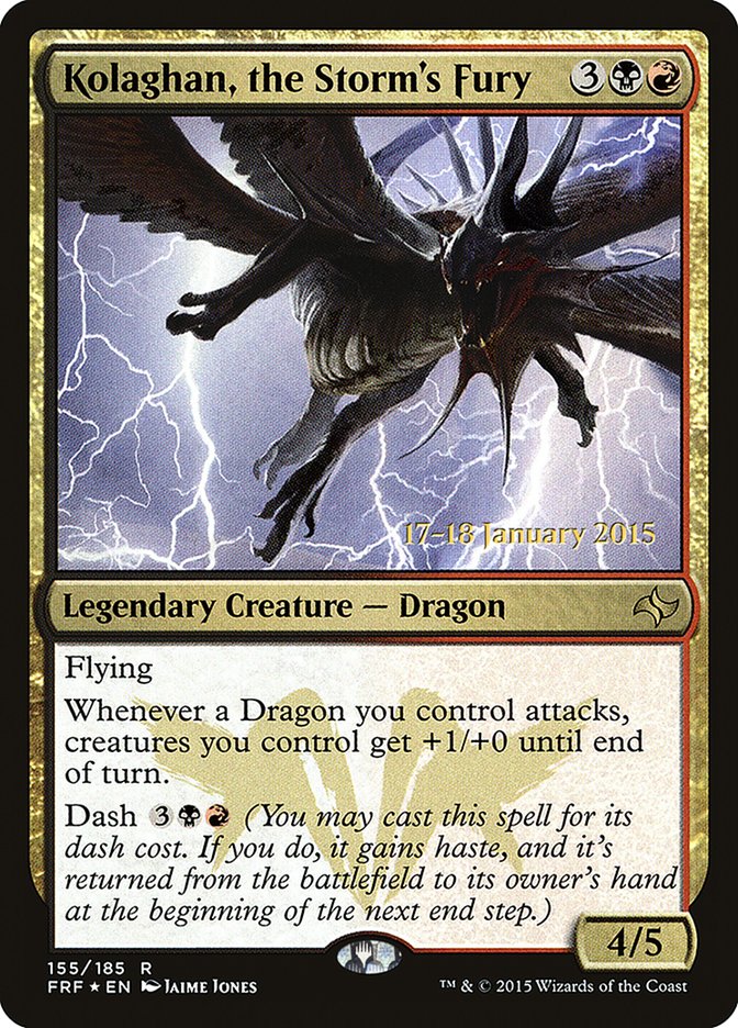 Kolaghan, the Storm's Fury [Fate Reforged Prerelease Promos] - Magic: The Gathering - Card Brawlers | Quebec | Canada |