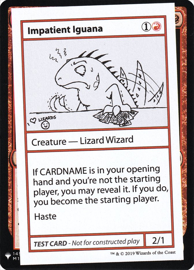 Impatient Iguana [Mystery Booster Playtest Cards] - Magic: The Gathering - Card Brawlers | Quebec | Canada |