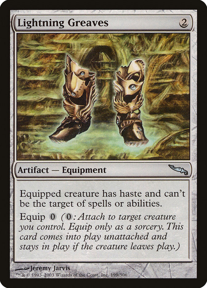 Lightning Greaves [Mirrodin] - Magic: The Gathering - Card Brawlers | Quebec | Canada |