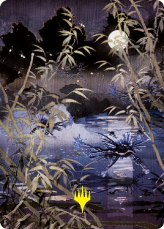 Swamp Art Card (Gold-Stamped Signature) [Kamigawa: Neon Dynasty Art Series] - Magic: The Gathering - Card Brawlers | Quebec | Canada |