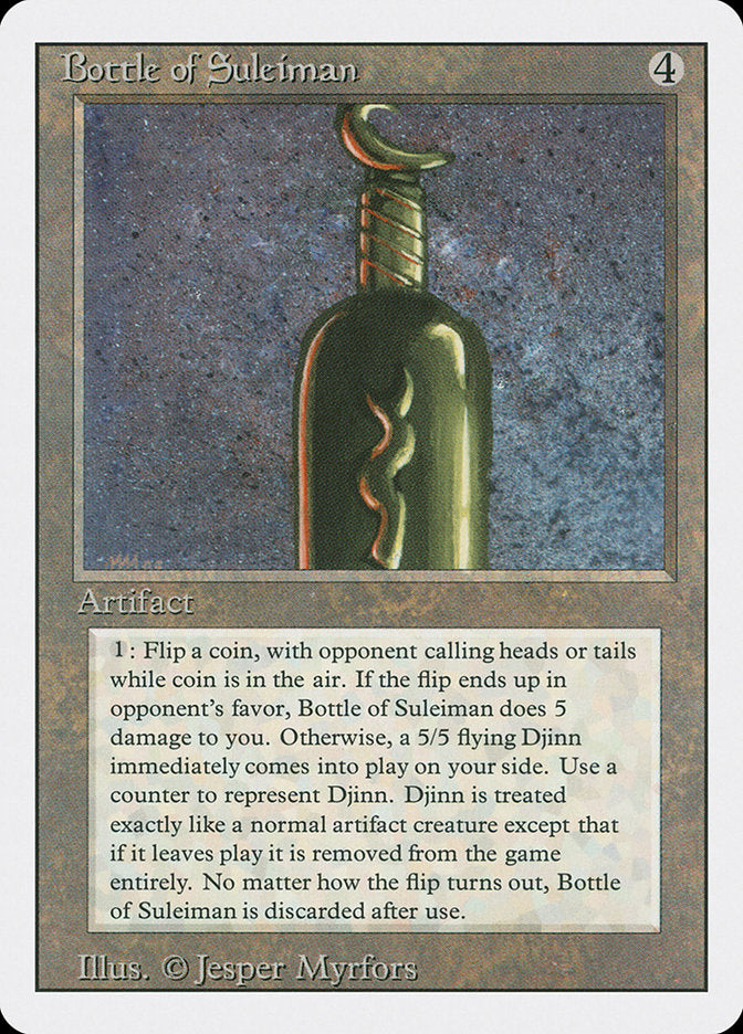 Bottle of Suleiman [Revised Edition] - Magic: The Gathering - Card Brawlers | Quebec | Canada |