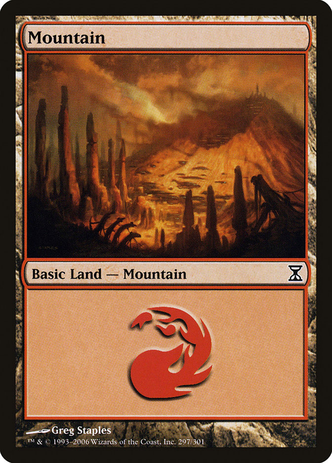 Mountain (297) [Time Spiral] - Magic: The Gathering - Card Brawlers | Quebec | Canada |