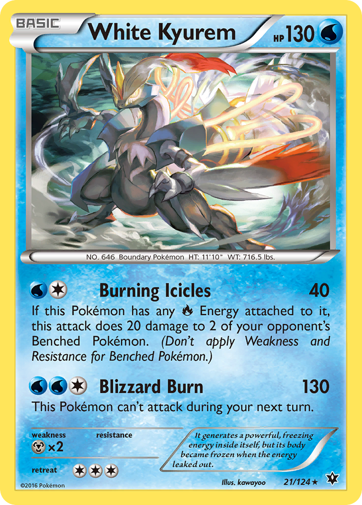 White Kyurem (21/124) [XY: Fates Collide] - Pokémon - Card Brawlers | Quebec | Canada |