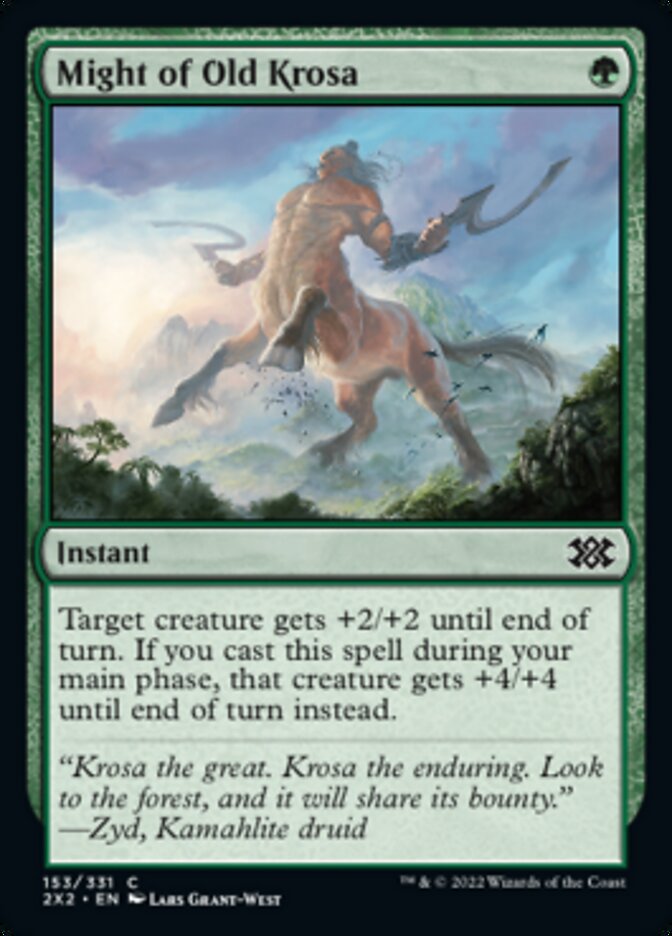 Might of Old Krosa [Double Masters 2022] - Magic: The Gathering - Card Brawlers | Quebec | Canada |
