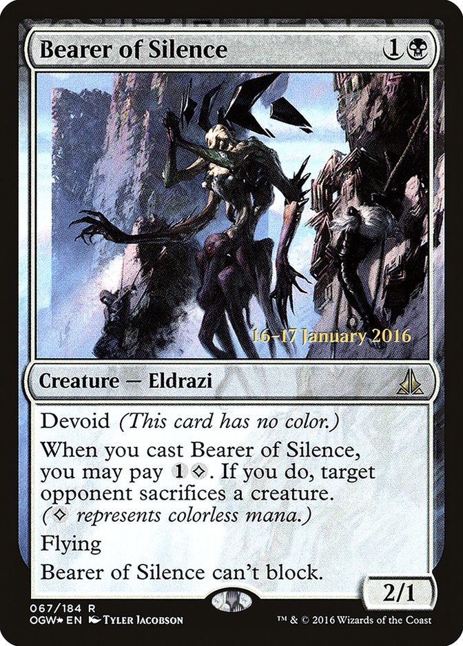 Bearer of Silence [Oath of the Gatewatch Prerelease Promos] - Magic: The Gathering - Card Brawlers | Quebec | Canada |