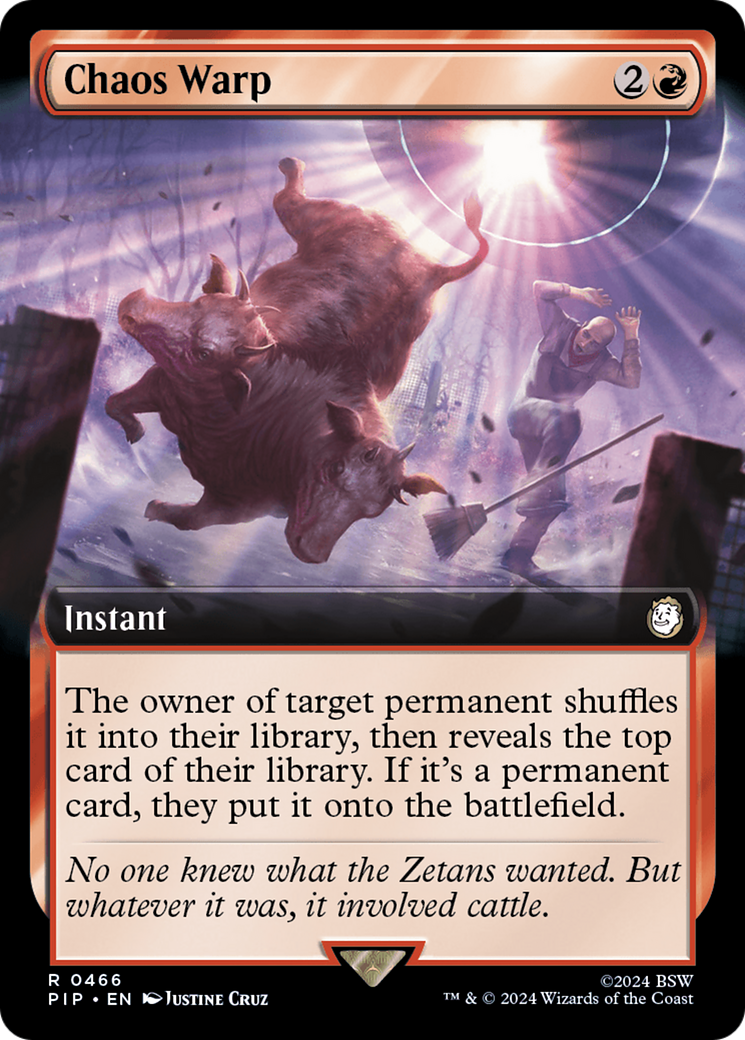 Chaos Warp (Extended Art) [Fallout] - Magic: The Gathering - Card Brawlers | Quebec | Canada |