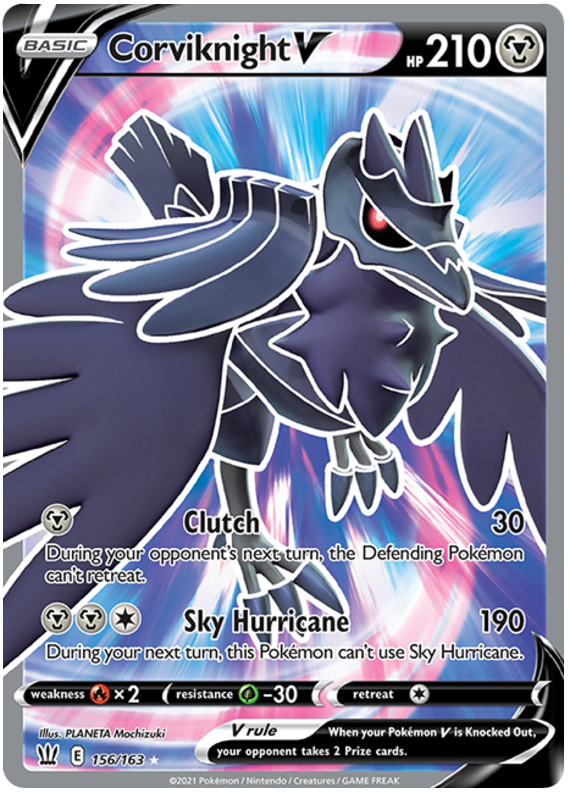 Corviknight V (156/163) [Sword & Shield: Battle Styles] - Pokémon - Card Brawlers | Quebec | Canada |