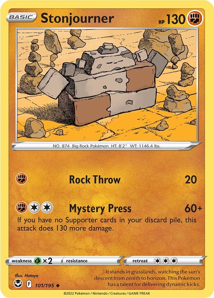 Stonjourner (101/195) [Sword & Shield: Silver Tempest] - Pokémon - Card Brawlers | Quebec | Canada |