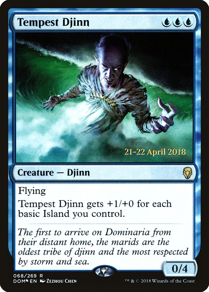 Tempest Djinn [Dominaria Prerelease Promos] - Magic: The Gathering - Card Brawlers | Quebec | Canada |