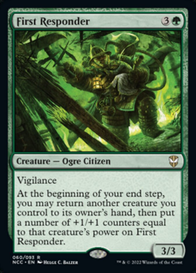 First Responder [Streets of New Capenna Commander] - Magic: The Gathering - Card Brawlers | Quebec | Canada |