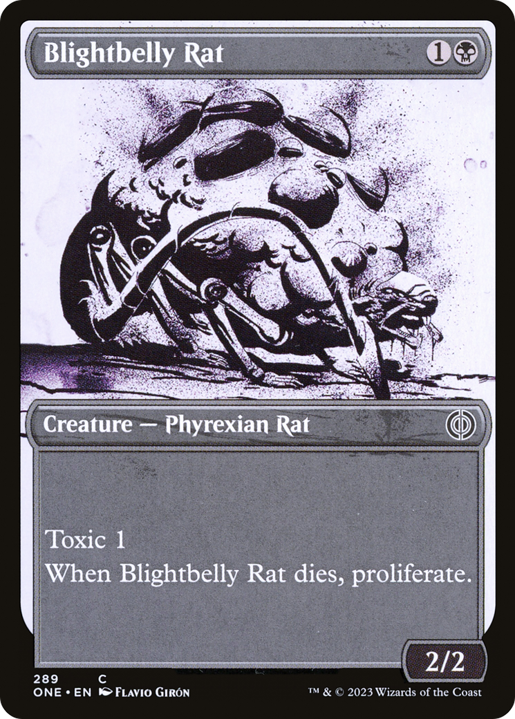 Blightbelly Rat (Showcase Ichor) [Phyrexia: All Will Be One] - Magic: The Gathering - Card Brawlers | Quebec | Canada |