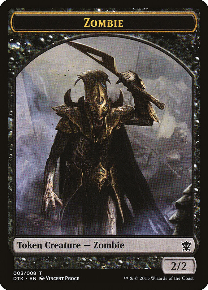 Zombie Token [Dragons of Tarkir Tokens] - Magic: The Gathering - Card Brawlers | Quebec | Canada |