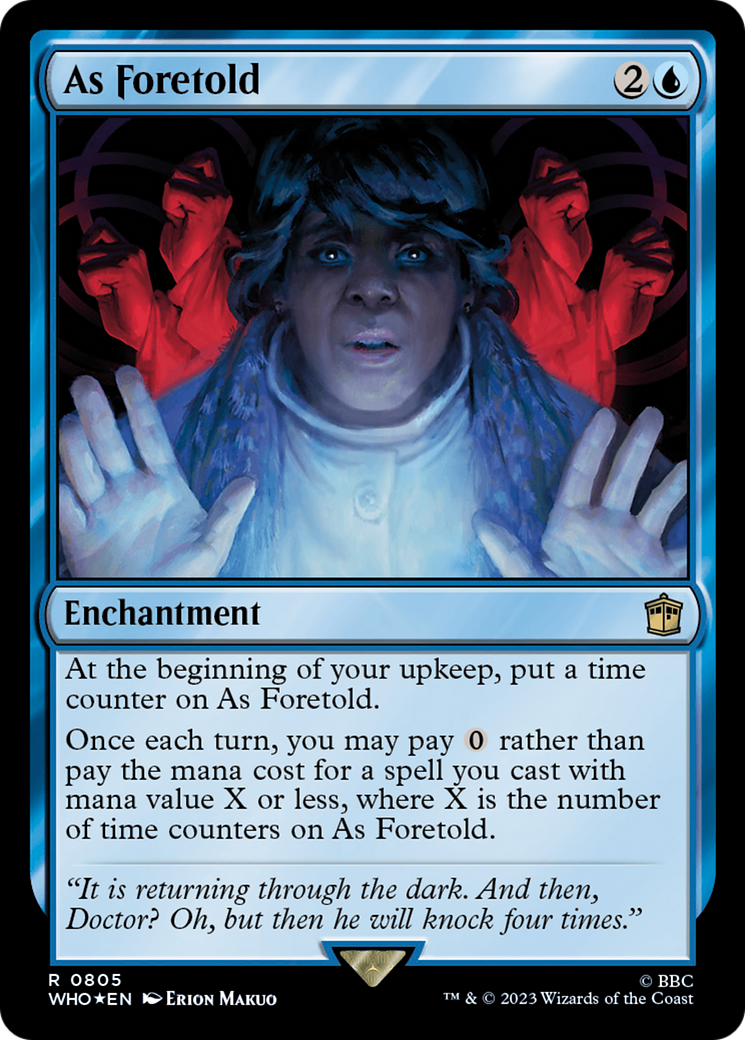 As Foretold (Surge Foil) [Doctor Who] - Magic: The Gathering - Card Brawlers | Quebec | Canada |