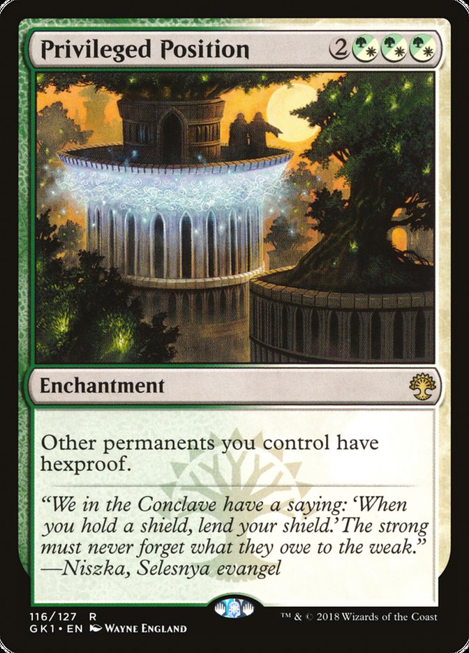 Privileged Position [Guilds of Ravnica Guild Kit] - Magic: The Gathering - Card Brawlers | Quebec | Canada |