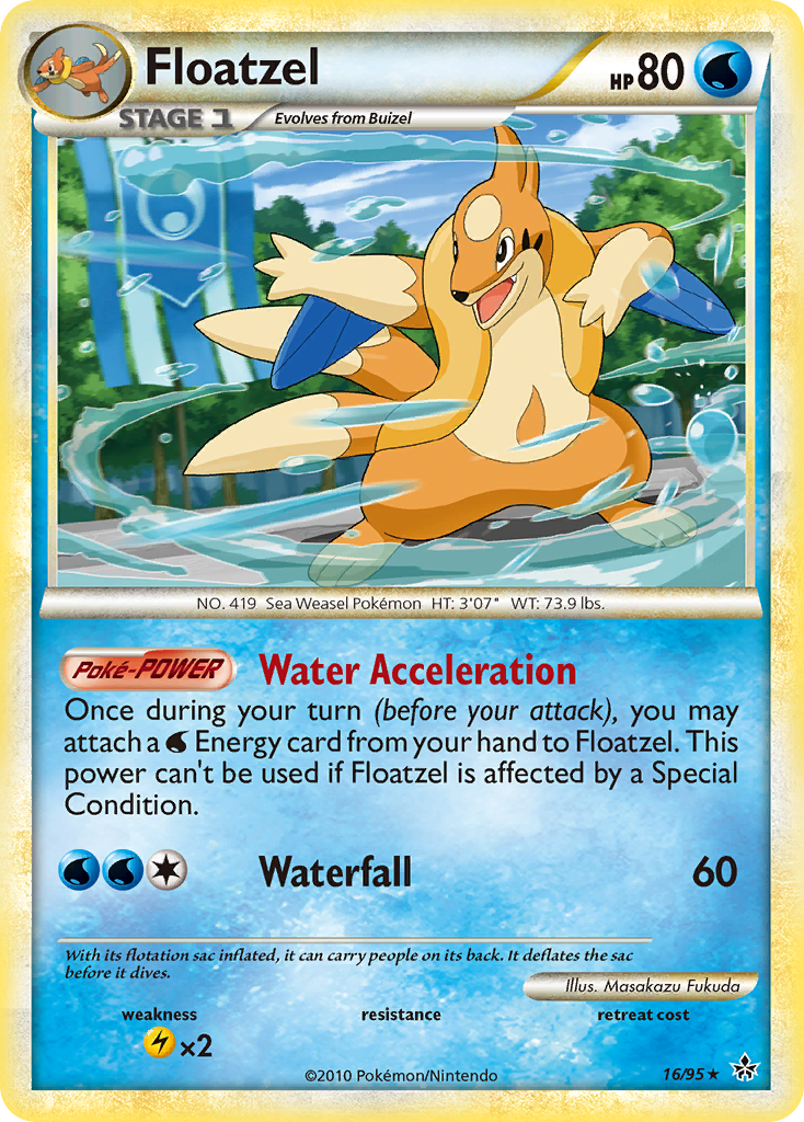 Floatzel (16/95) [HeartGold & SoulSilver: Unleashed] - Pokémon - Card Brawlers | Quebec | Canada |