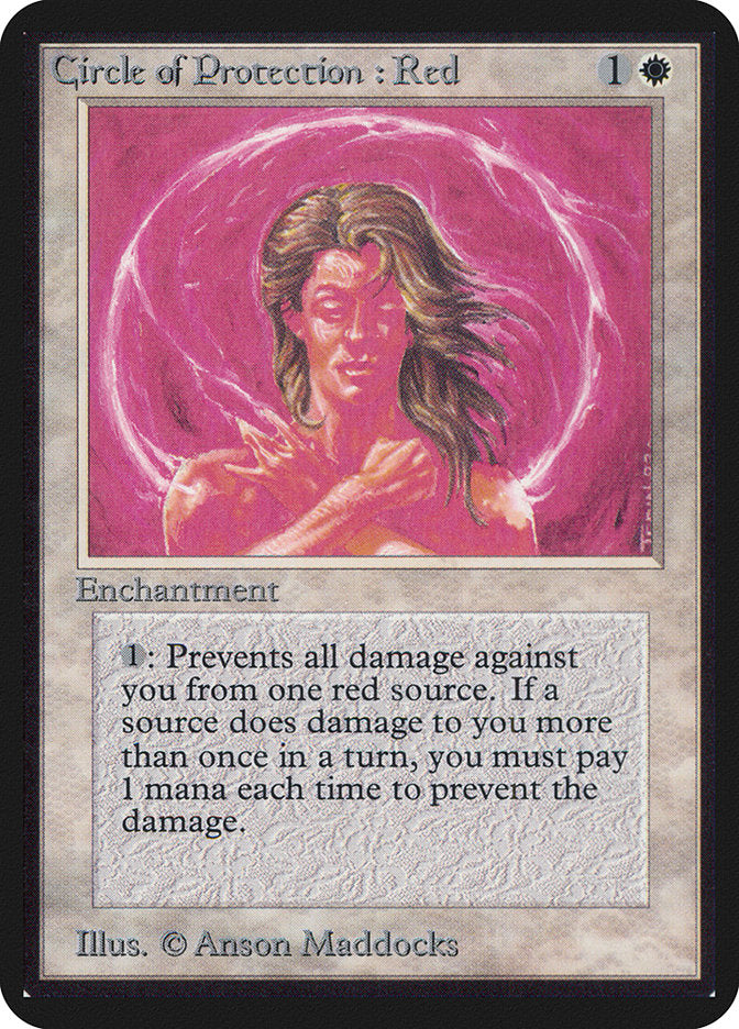 Circle of Protection: Red [Alpha Edition] - Magic: The Gathering - Card Brawlers | Quebec | Canada |