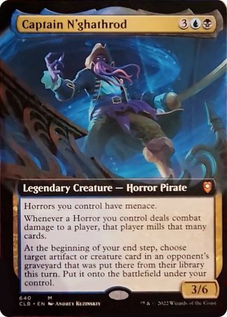 Captain N'ghathrod (Extended Art) [Commander Legends: Battle for Baldur's Gate] - Magic: The Gathering - Card Brawlers | Quebec | Canada |