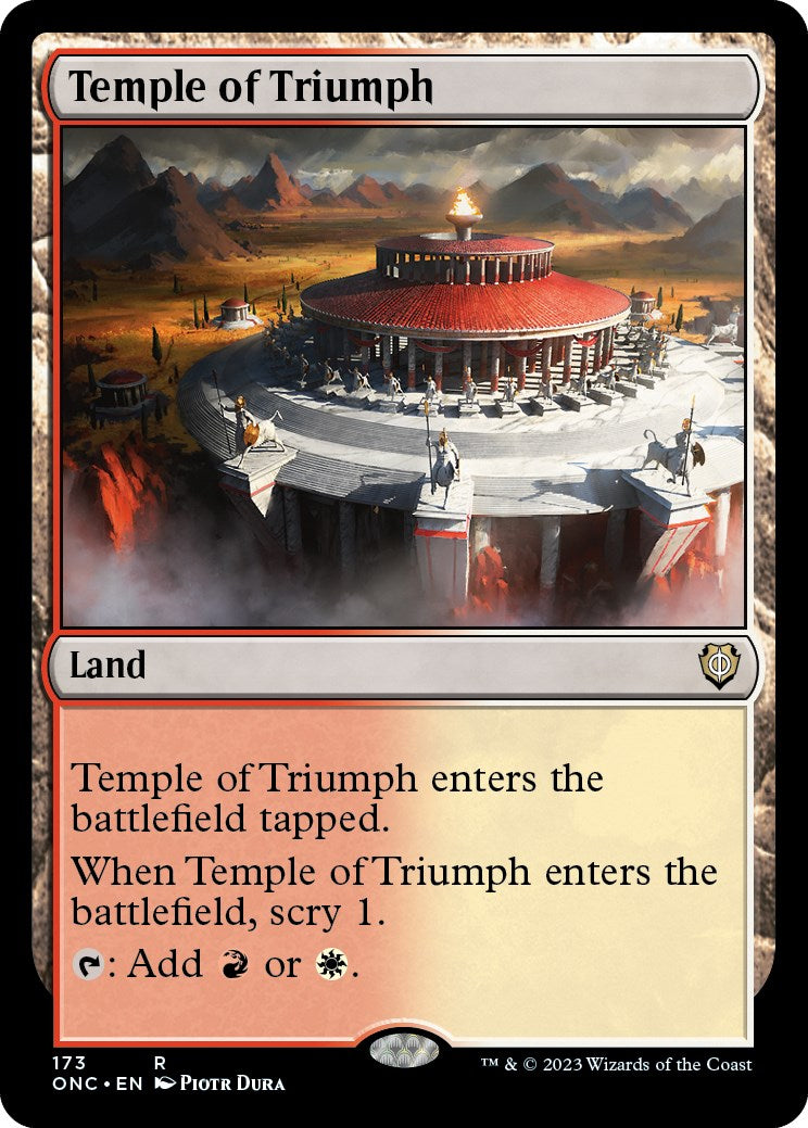 Temple of Triumph [Phyrexia: All Will Be One Commander] - Magic: The Gathering - Card Brawlers | Quebec | Canada |