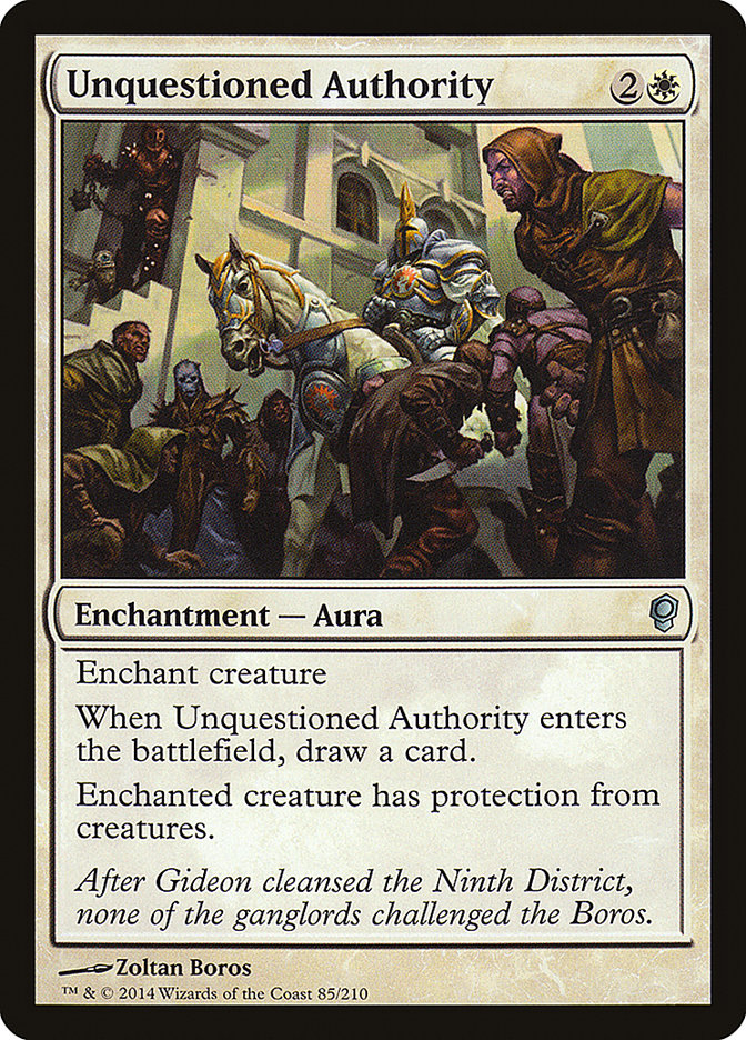 Unquestioned Authority [Conspiracy] - Magic: The Gathering - Card Brawlers | Quebec | Canada |