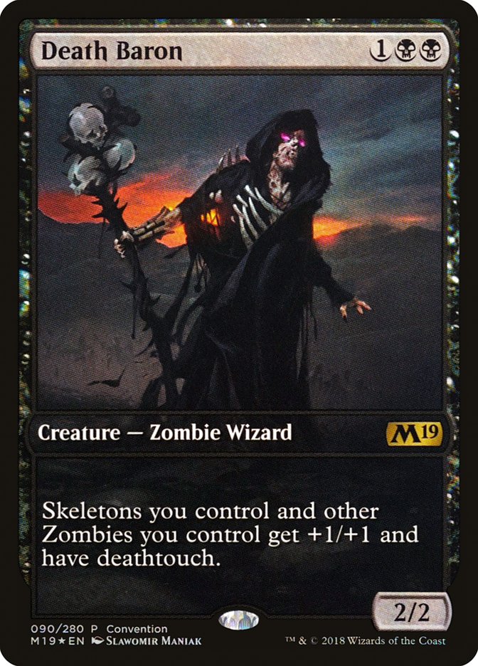 Death Baron (Convention) (Full Art) [Core Set 2019 Promos] - Magic: The Gathering - Card Brawlers | Quebec | Canada |