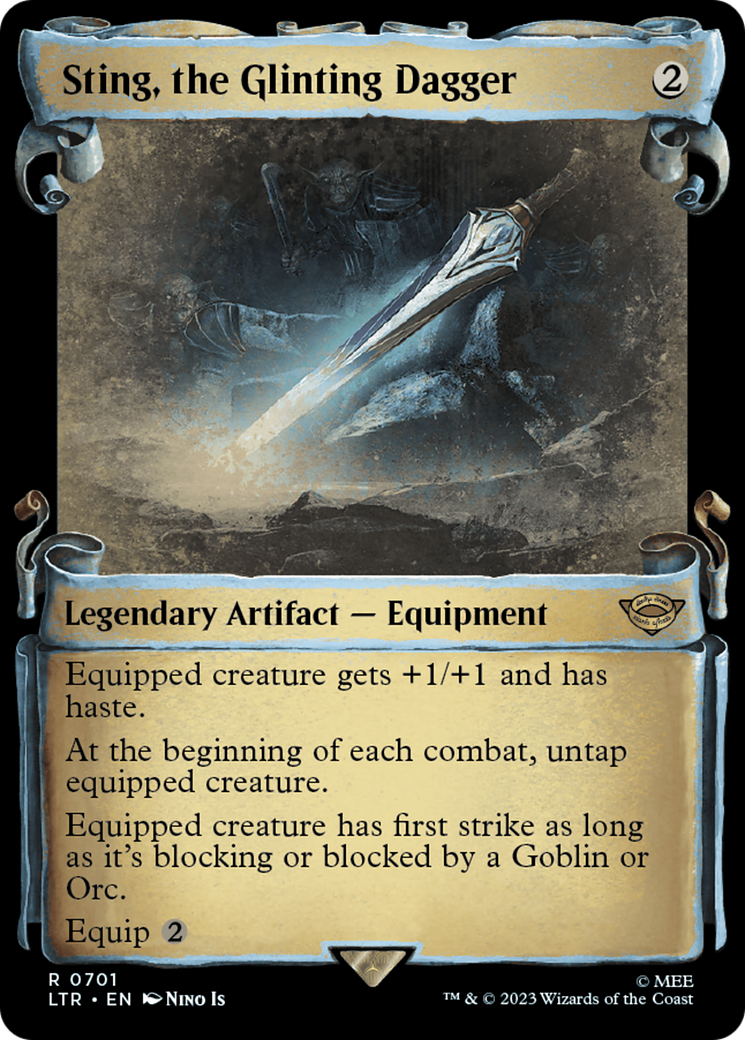 Sting, the Glinting Dagger [The Lord of the Rings: Tales of Middle-Earth Showcase Scrolls] - Magic: The Gathering - Card Brawlers | Quebec | Canada |