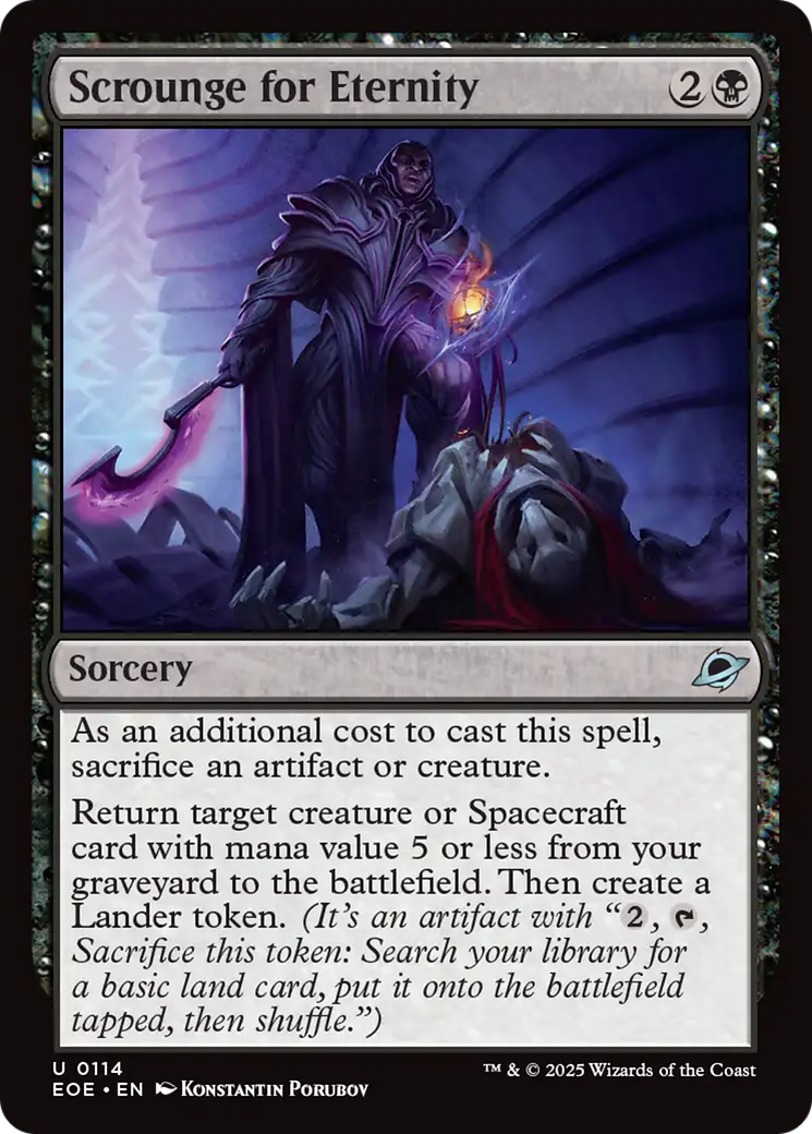Scrounge for Eternity [Edge of Eternities] - Magic: The Gathering - Card Brawlers | Quebec | Canada |