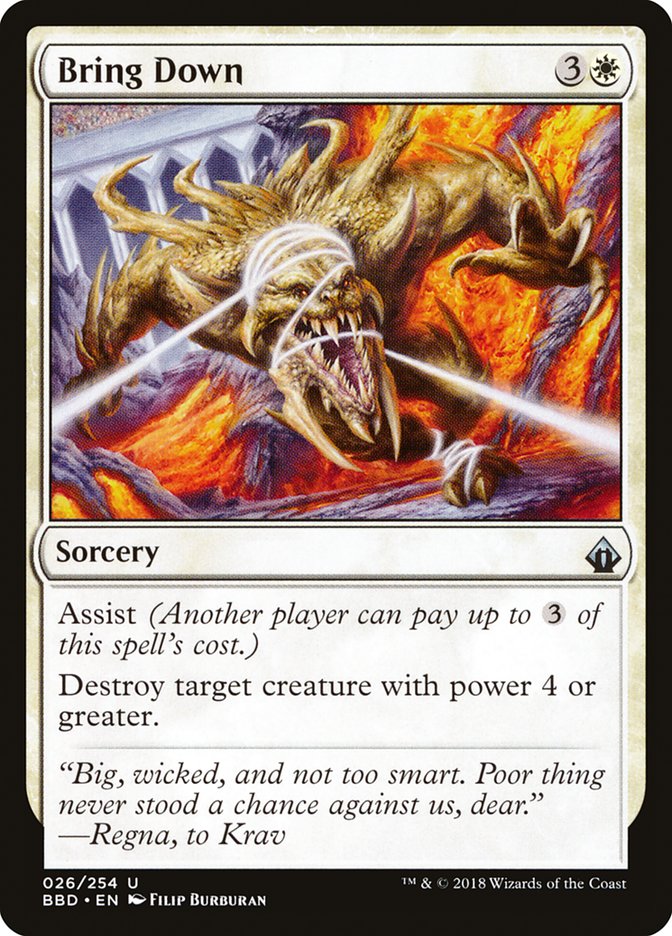 Bring Down [Battlebond] - Magic: The Gathering - Card Brawlers | Quebec | Canada |