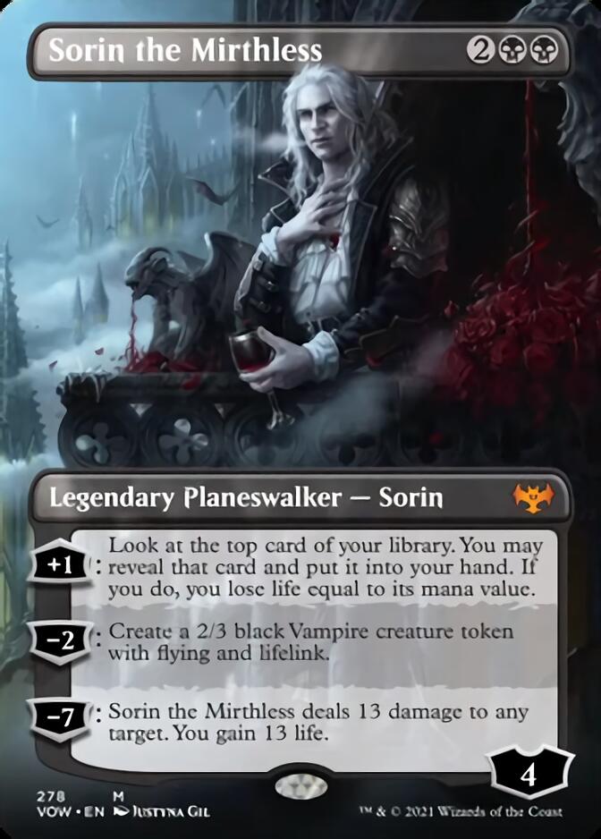 Sorin the Mirthless (Borderless) [Innistrad: Crimson Vow] - Magic: The Gathering - Card Brawlers | Quebec | Canada |