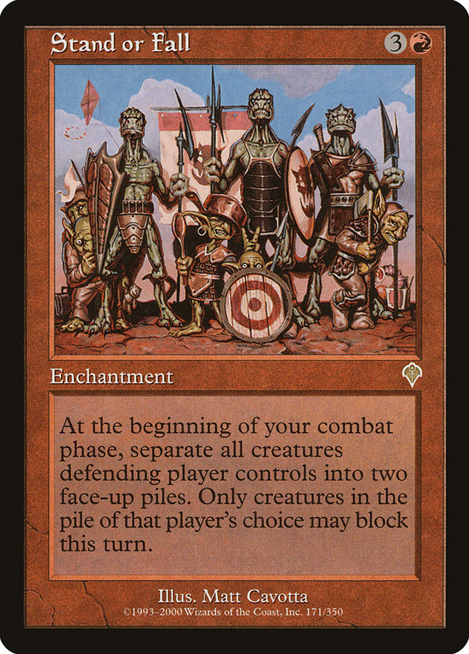 Stand or Fall [Invasion] - Magic: The Gathering - Card Brawlers | Quebec | Canada |