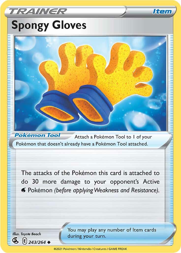 Spongy Gloves (243/264) [Sword & Shield: Fusion Strike] - Pokémon - Card Brawlers | Quebec | Canada |