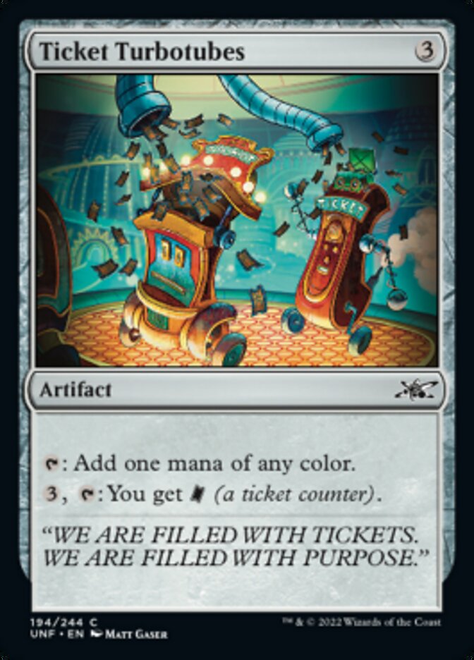 Ticket Turbotubes [Unfinity] - Magic: The Gathering - Card Brawlers | Quebec | Canada |