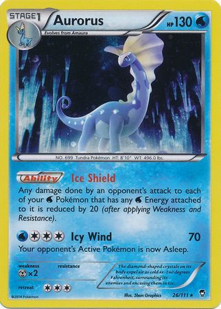 Aurorus (26/111) (Cosmos Holo) [XY: Furious Fists] - Pokémon - Card Brawlers | Quebec | Canada |