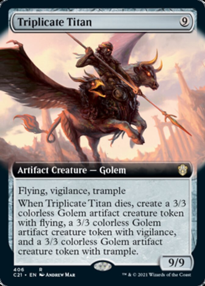 Triplicate Titan (Extended Art) [Commander 2021] - Magic: The Gathering - Card Brawlers | Quebec | Canada |